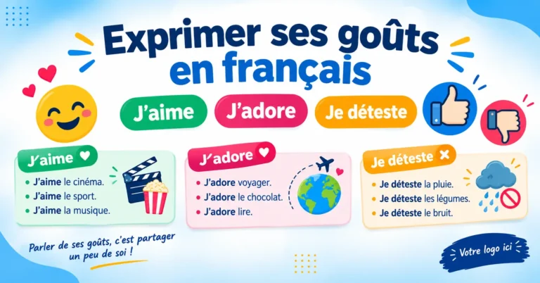 exprimer ces gouts en francais